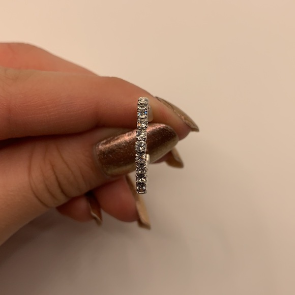 Jest Jewels Silver-tone Hoop Earrings - Picture 3 of 4